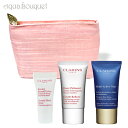 クラランス ビューティフラッシュバーム＆リファイナー＆Mアクティヴ ナイト（ピンクポーチ付き）CLARINS DISCOVER KIT ＆ PINK POUCH