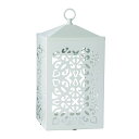 スクロール キャンドル ウォーマー ランタン (ジャーM L専用 替用電球1個付き) ホワイト SCROLL CANDLE WARMER LANTERN WHI...