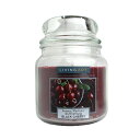 【5/1限定！ポイント10倍】リビングアート キャンドル ブラックチェリー 400g LIVING ART SCENTED CANDLE BLACK CHERRY