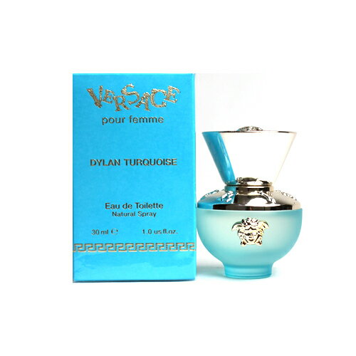 ＼ポイント5倍！／ヴェルサーチ ディラン ターコイズ オーデトワレ 30ml VERSACE DYLAN TURQUOISE POUR FEMME EDT [3F-V]