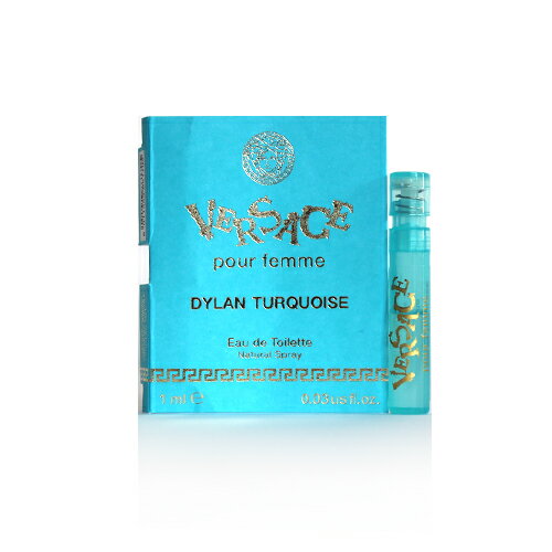 ヴェルサーチ ディラン ターコイズ オーデトワレ 1ml 香水 レディース 正規取扱店 ボトル VERSACE DYLAN TURQUOISE POUR FEMME EDT (トライアル香水)