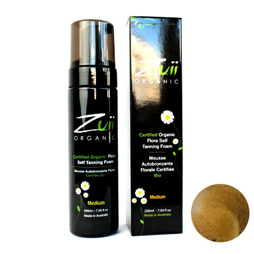 ڥޥ饽ָꡪݥ5ܡۥ ˥å ե ե˥󥰥ե ߥǥ 200ml Zuii ORGANIC FLORA SELF TANNING FOAM MEDIUM