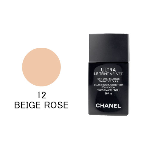 シャネル コスメ シャネル ウルトラ ル タン ベルベット 30ml ＃12ベージュローズ( 12 BEIGE ROSE ) CHANEL ULTRA LE TEINT VELVET SPF15