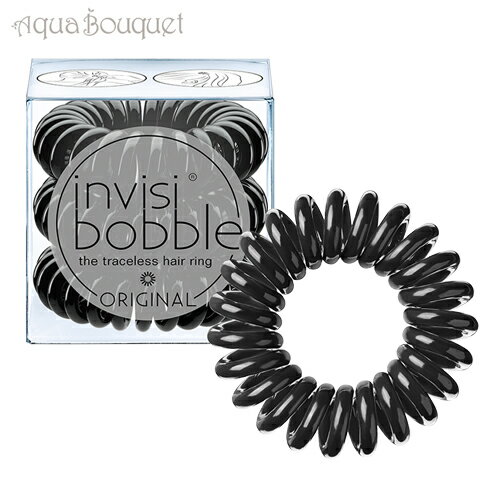 インヴィジボブル ヘアゴム オリジナル スルー ブラック （3個入り）INVISIBOBBLE ORIGINAL TRUE BLACK  