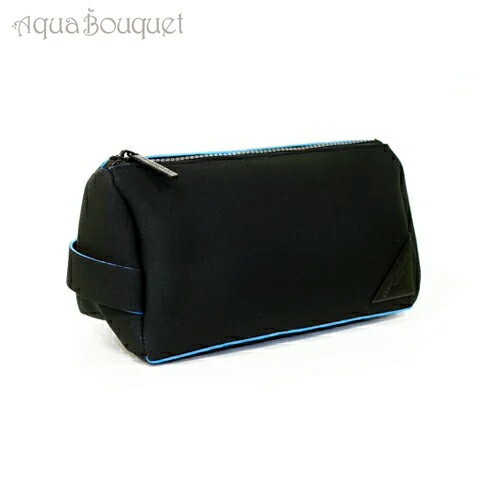 イッセイミヤケ トラベル ポーチ ネオプレン ブラックxブルー AZZARO TRAVEL POUCH NEOPRENE BLACKxBLUE[ノベルティ] 化粧ポーチ ブランド