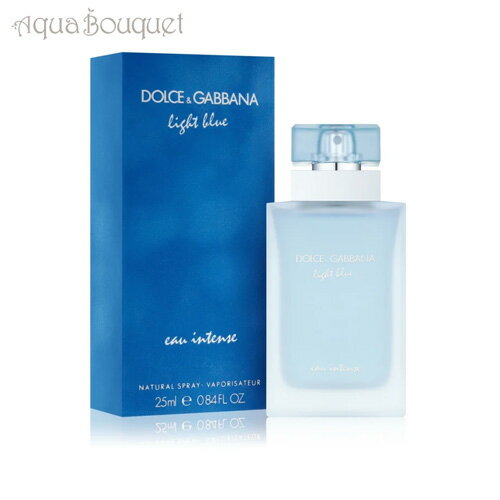 D＆G(ドルガバ) ドルチェ ＆ ガッバーナ ライト ブルー インテンス オードパルファム 25ml 香水 レディース DOLCE ＆ GABBANA LIGHT BLUE EAU INTENSE EDP [3F-D]