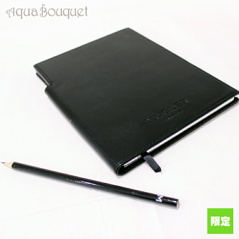 テュエリーミュグレー ノートブック フェイクレザー ブラック THIERRY MUGLER NOTE BOOK FAKE LEATHER BLACK [ノベルティ] 化粧ポーチ ブランド