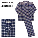 WELDON ウエルドン 長袖 パジャマ メンズ 綿100% 前開き ネル ゴードンチェック 送料無料 誕生日 父の日 プレゼント 実用的 最適 ルームウエア ナイトウエア 紳士 人気 ブランド 男性 大人 ダンディ 本物志向 団塊世代 年間 50代 60代 70代 80代 本格 快適設計 リーズナブル