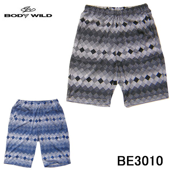 BODYWILD for MEN ボディワイルド メンズ グンゼ 半パンツ ハーフパンツ ゆったりLLサイズ 幾何学柄 ファッション ルームパンツ パジャマアンダー 紳士 男性 ステテコ ストレッチ素材 プリント ドライ おしゃれ ランニング ウォーキング ロゴ 人気 ブランド ロングセラー