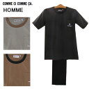 アウトレットセール 20%OFF SALE COMME CI COMME CA コムシコムサ GUNZE グンゼ 半袖メンズパジャマ 綿混 ルームウエア 誕生日...