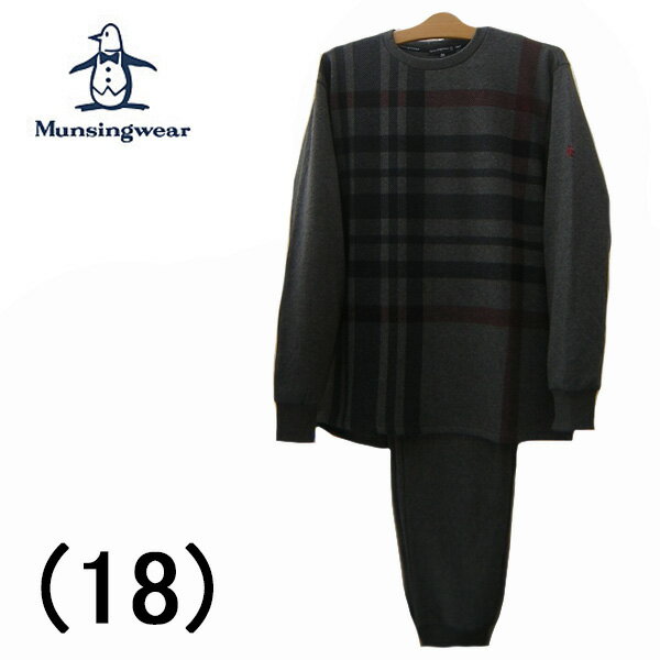 Munsingwear（マンシングウェア）『リバースムートンビッグチェックプリント紳士パジャマ』