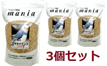 黒瀬ペット マニアシリーズ セキセイインコ 3L×3個セット