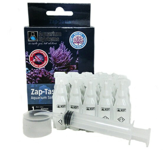 Aquarium Systems ザップ・タシア　80ml (4mlアンプルx20本入り）カーリー除去剤