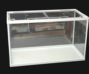 テトラ ホワイトアクアリウム60cmガラス水槽（サイズ：610x310x362mmフタ付)