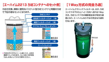 【送料無料】エーハイムクラシックフィルター2213　ろ材付スターターセット