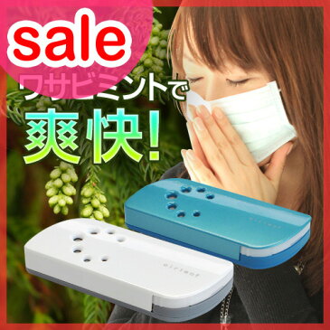 【セール】 アロマディフューザー エアリーフ ブリーズライト airleaf 携帯 小型 空気清浄機 鼻炎 鼻づまり ワサビミント 乾電池