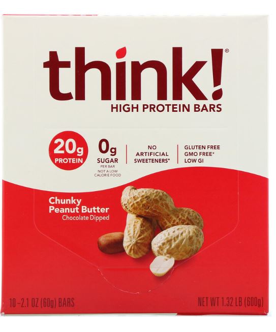 THINK THIN ハイプロテインバー(60g)チャンキーピーナッツバター　10本