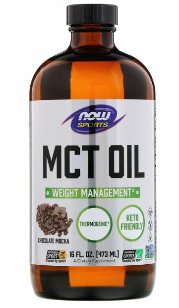 NOW MCT オイルチョコレートモカ16 floz (473 ml)