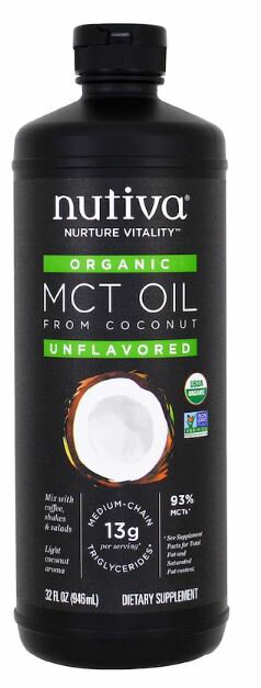 楽天AQUA7 SHOPNutiva オーガニック MCT オイル 無香料 32oz（946 ml）