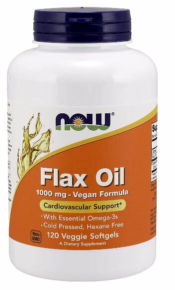 Rakuten - Nowフラックスオイル 1000 mg 120 Veggie Softgels