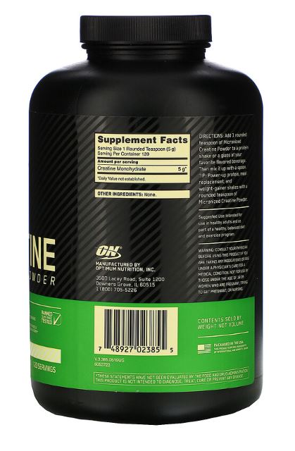 OPTIMUM NUTRITION　マイクロナイズド・クレアチンパウダー　無香料　1.32 ポンド ...
