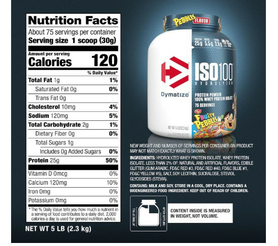 Dymatize Nutrition Protein ISO 100 加水分解100％ホエイプロテインアイソレート...