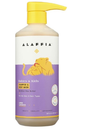 2個セット　ALAFFIA　 赤ちゃん　キッズ用 シャンプー&ボディウォッシュ 　レモンラベンダー