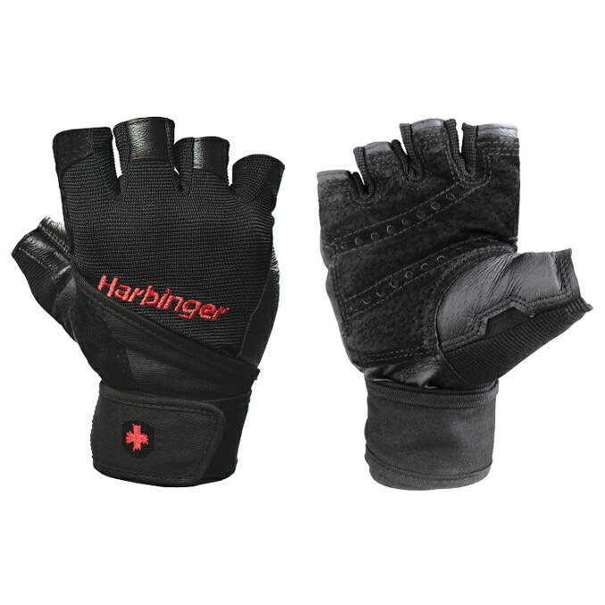 ハービンジャー HARBINGER　Pro Series リストラップ グローブ　ブラック（XXL）1組