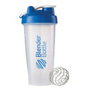 ブレンダーボトル(Blender Bottle) クラシック クリア28オンス(800ml) クリアブルー シェイカーボトル(4)