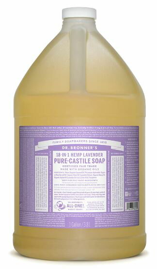 Dr　ブロナー 2個セット　特大!　詰め替え用　Dr. Bronner's Pure-Castile Soap ラベンダー　128 fl.oz リキッドタイプ　ドクターブロナー　マジックソープ