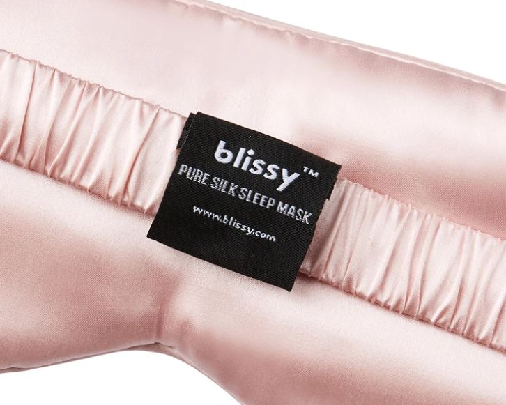 Blissy シルクアイマスク　ピンク