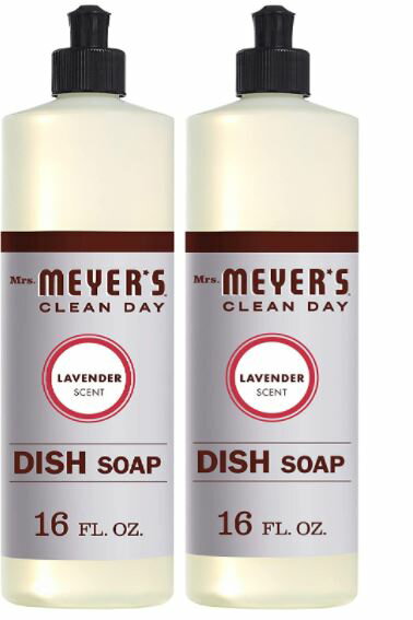 2個セット ミセスマイヤーズ クリーンデイ(Mrs.Meyers Clean Day) 食器用洗剤 ラベンダーの香り 473ml 16oz (63084)