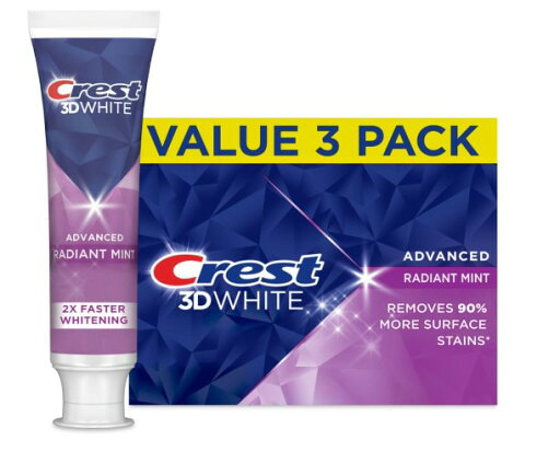 3個セットCREST クレスト 3Dホワイト ラディアントミント 93g Crest 3D White Toothpaste Radiant Mint 3個セットCREST クレスト 3Dホワイト ラディアントミント 93g Crest 3D White Toothpaste Radiant Mint