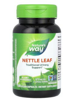 Nature's Way ネトルリーフ 870mg ヴィーガンカプセル100粒(1粒あたり435mg) Nature's Way ネトルリーフ 870mg ヴィーガンカプセル100粒(1粒あたり435mg)