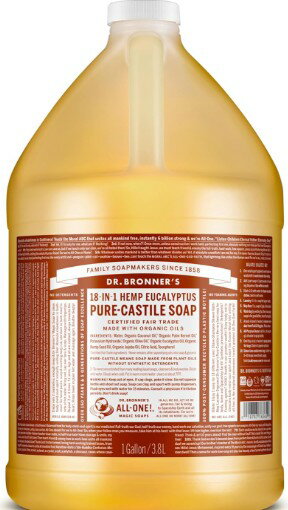 Rakuten - 特大!　詰め替え用　Dr. Bronner's Pure-Castile Soap ユーカリ　128 fl.oz リキッドタイプ　ドクターブロナー　マジックソープ