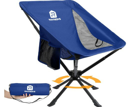 キャンピングチェア　Raynesys 360° Rotation Camping Chair, Compact Hiking Chai...