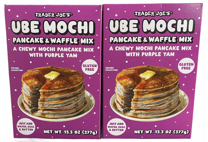 2Zbg@g[_[W[Y@bt~bNX Trader Joe's Ube Mochi Pancake & Waffle Mix, 13.3 oz (Pack of 2)