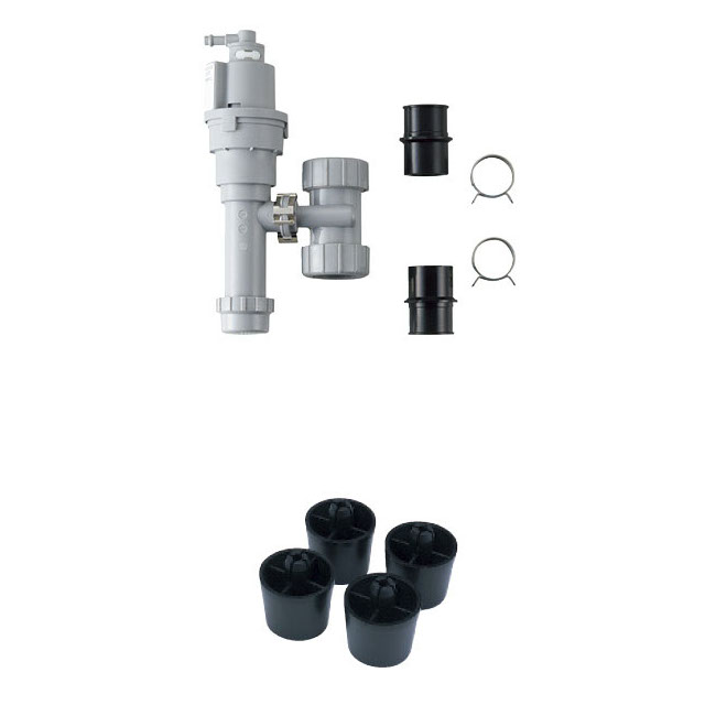 EHMS-CA6ECSC1-320HC　LIXIL　INAX　ゆプラス　自動水栓一体型 適温出湯 6L　オートマージュMXロングタイプ　排水栓なし　オートウィークリータイマー　排水器具・固定脚セット 3
