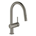 32321AL2J-2 グローエ GROHE シングルレバーキッチン混合栓(ブラッシュドハードグラファイト) コールドスタート仕様(ヘッド引出タイプ)