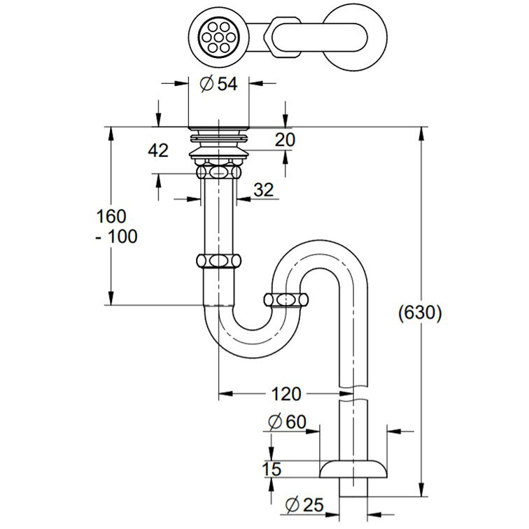 JPK05600���������� GROHE���������� �ӿ����S�ȥ�å��ա��ܻ��� �ȥ�å���ˡ630mm��