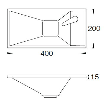 JPK58101　グローエ GROHE　オーバーカウンター手洗器　ホワイト 樹脂製 2