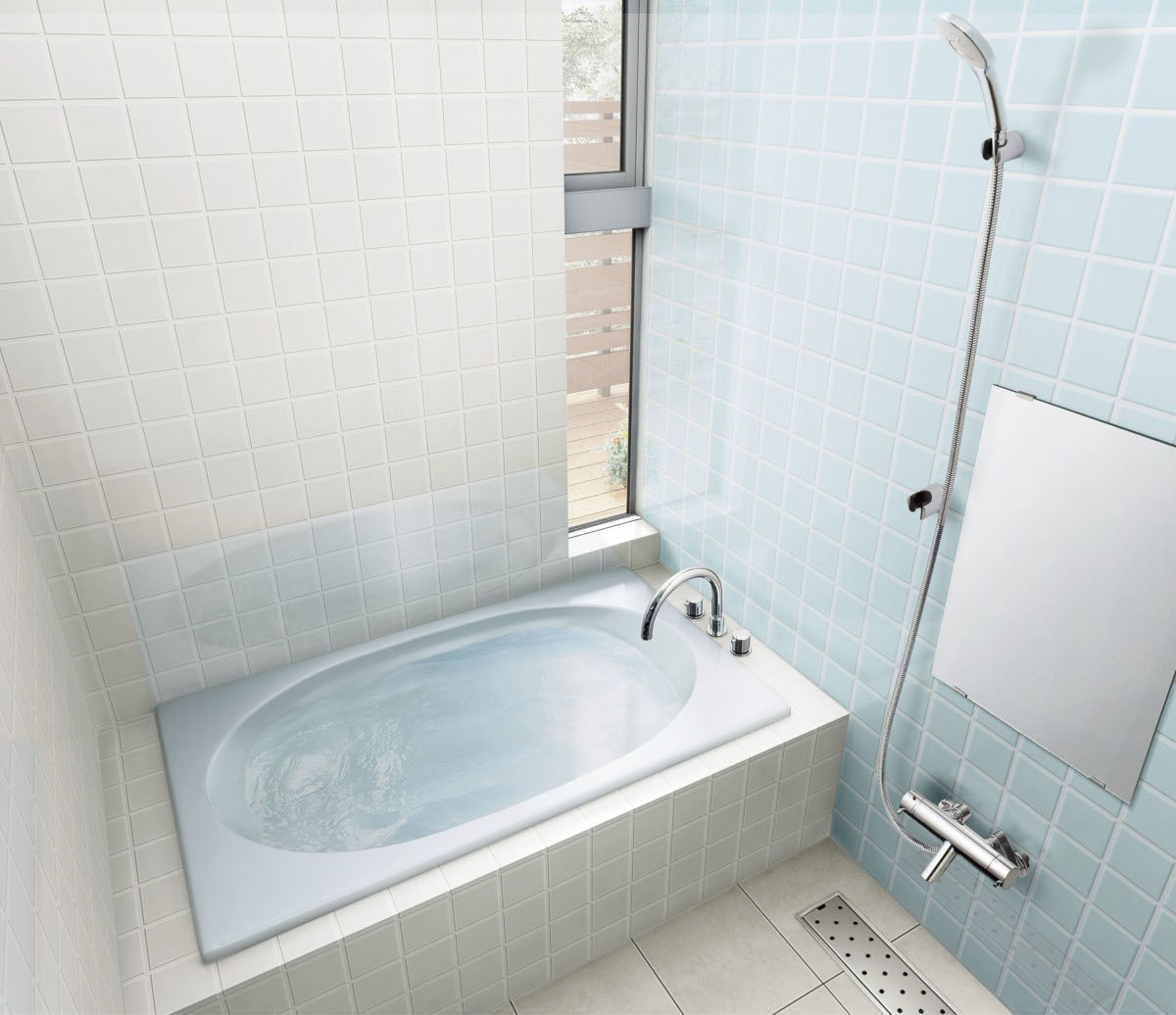 ABND2-1300　LIXIL　INAX　グラスティN浴槽　1300サイズ（サーモバスS）