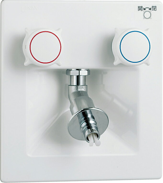 SF-8RQ-DS　LIXIL　INAX　緊急止水弁付埋込2ハンドル混合水栓　埋込タイプ（屋内専用・樹脂配管用）