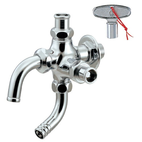 704-112-13　カクダイ　共用万能ホーム双口水栓