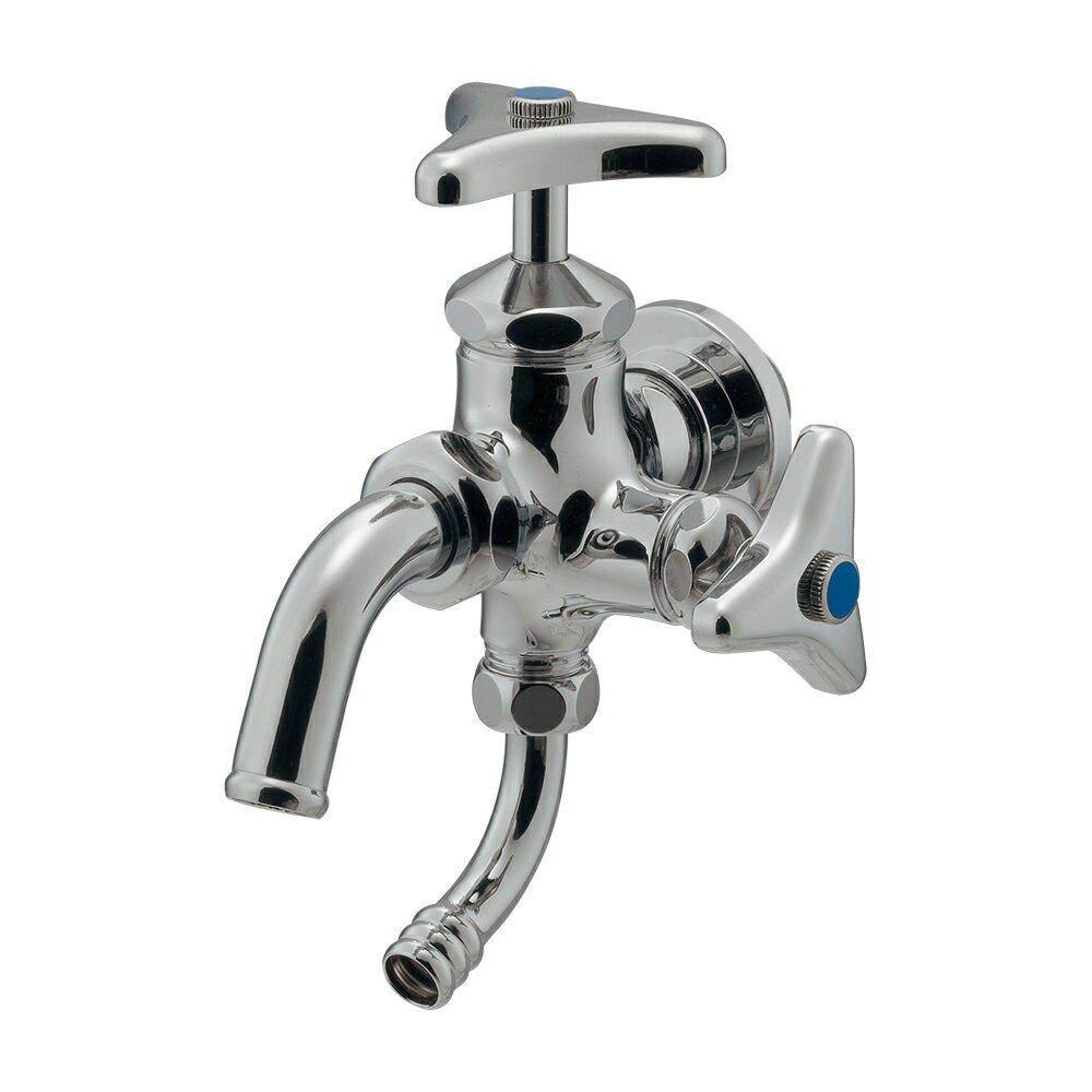 704-147-20　カクダイ　万能ホーム双口水栓