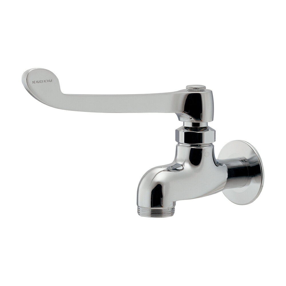 706-196-13QR　カクダイ　厨房用ロングレバー自在水栓本体（はさみ込み式）