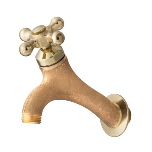 T14D-E　水生活製作所　T14型胴長横水栓(鋳肌)