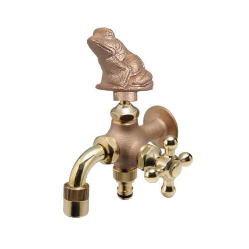 FBD16-FR　水生活製作所　二口万能胴長水栓(カエル)