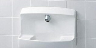 LSE870ASFRS TOTO 壁掛バック付手洗器 自動水栓 AC100Vタイプ 壁給水 床排水（Sトラップ） トラップカバー付