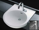 L830CRU + TLS01302JA TOTO カウンター式洗面器セット セルフリミング式 シングル混合水栓